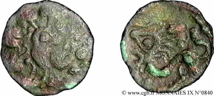 N° v09_0840 Bronze au lion - c. 50-30 AC.